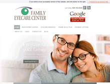 Tablet Screenshot of familyeyecarecenter.org